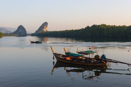 Fishing boat in Thailandの写真素材