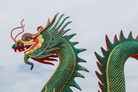 Chinese style dragon statue の写真素材