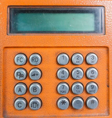 Public telephone keypadの写真素材