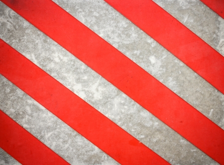 Red - white road markingの写真素材