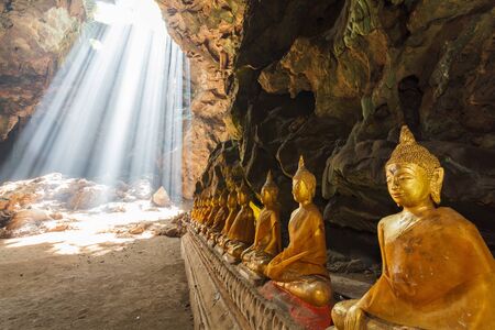 Buddhism cave in Phetchaburi, Thailandのeditorial素材