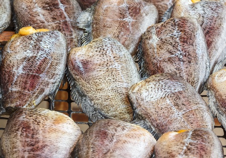 Dried fish in Thailandの写真素材