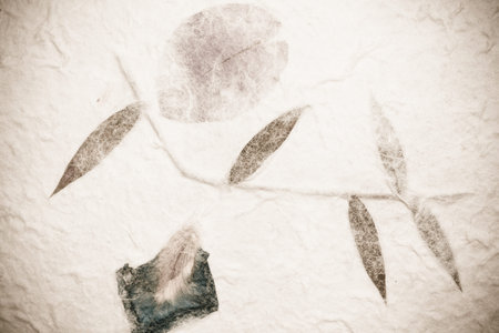 handmade mulberry paper textureの写真素材