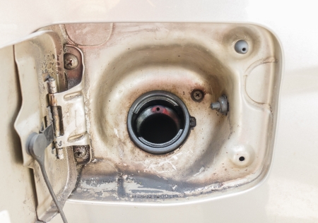 Close up of a petrol capの写真素材