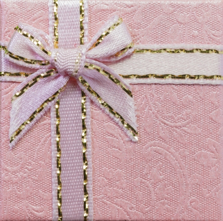 pink gift boxの写真素材