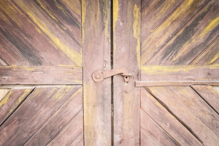 Vintage wooden doorの写真素材
