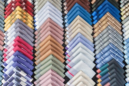 texture of handkerchiefsの写真素材