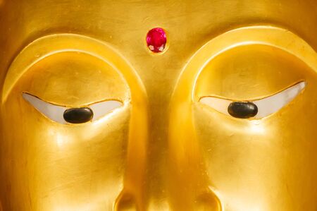 gold Buddha faceの写真素材