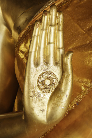 Hand of Buddha statueの写真素材