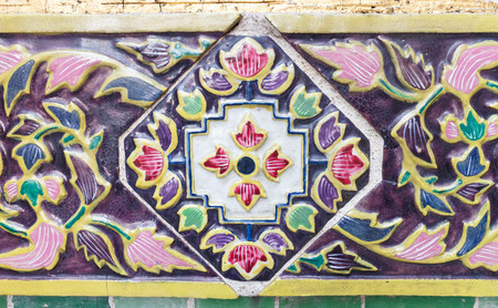 vintage ceramic tileの写真素材