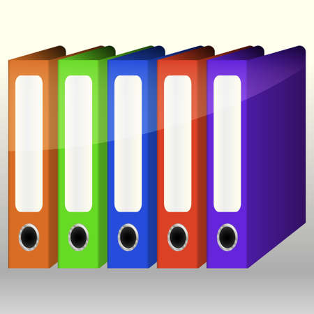 Colorful Bindersのイラスト素材