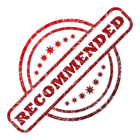 Recommended damaged stampのイラスト素材