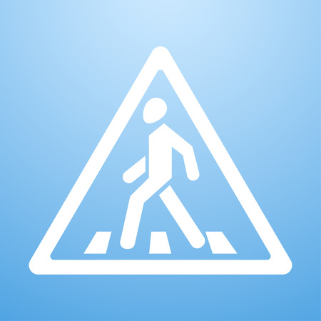 Vector illustration of Crosswalk signのイラスト素材