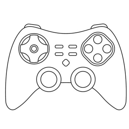 Vector illustration. Icon of Joystickのイラスト素材