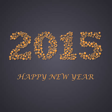 Colorful abstract background from circles. New year 2015のイラスト素材