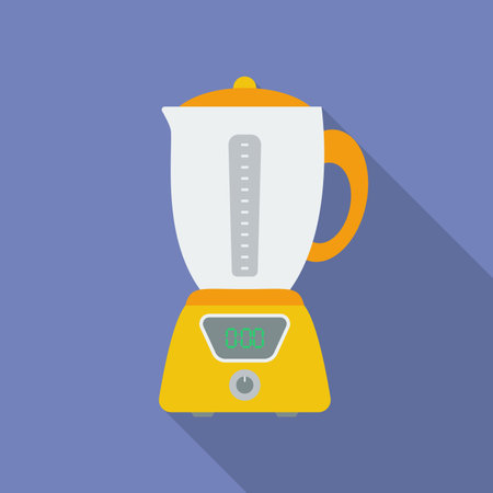 Blender icon. Modern Flat style with a long shadowのイラスト素材