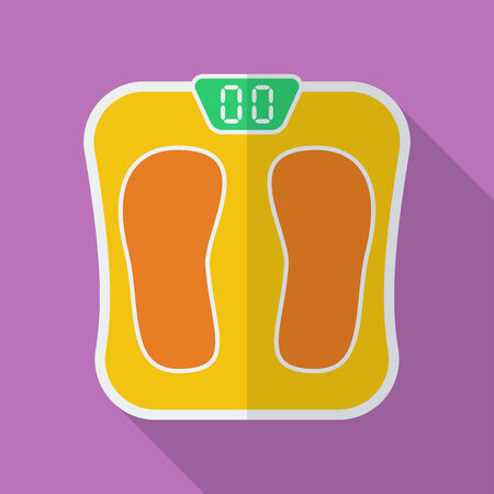 Sport scales icon. Modern Flat style with a long shadowのイラスト素材