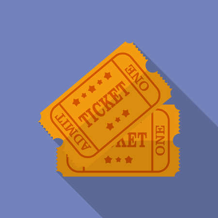 Icon of Ticket. Flat styleのイラスト素材