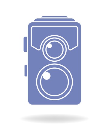 Hipster photo or camera icon. Retro, old photo camera.のイラスト素材