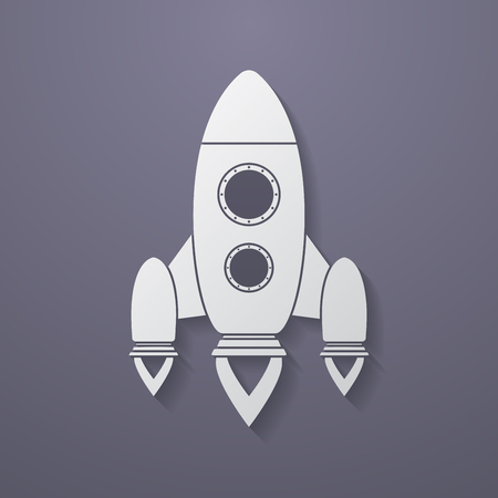 Icon of rocket.のイラスト素材