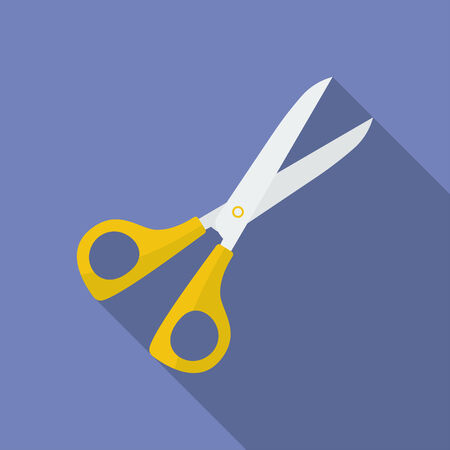 Icon of Scissors. Flat styleのイラスト素材