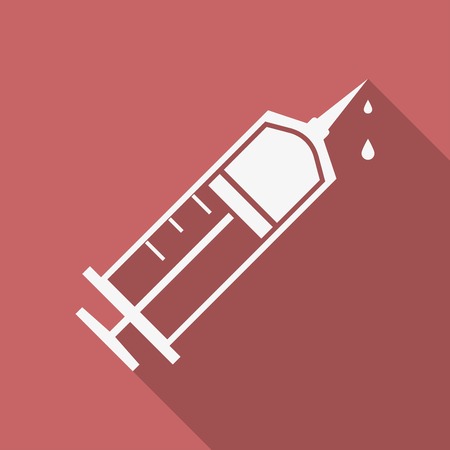 Medical Syringe web iconのイラスト素材