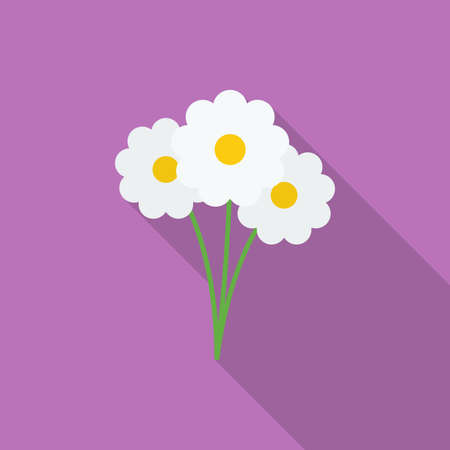 Flowers icon. Flat styleのイラスト素材