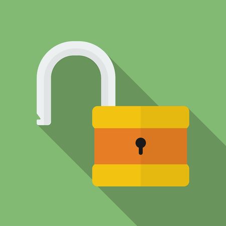 Icon of Padlock. Modern trendy flat styleのイラスト素材