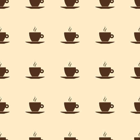 Seamless pattern with coffee cupのイラスト素材