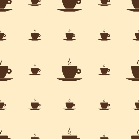 Seamless pattern with coffee cupのイラスト素材