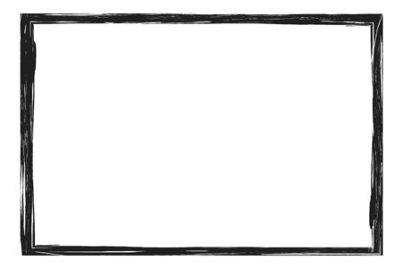 Grunge, distressed, rough frame or borderのイラスト素材