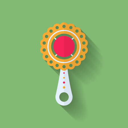 Icon of  children's rattle? Flat styleのイラスト素材