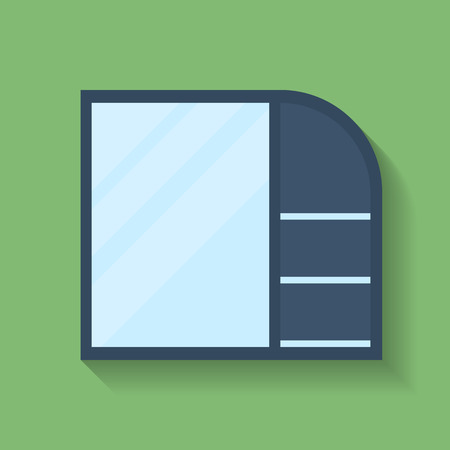 Icon of Cabinet. Flat styleのイラスト素材