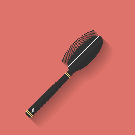 Icon of Comb, hairbrush. Flat styleのイラスト素材
