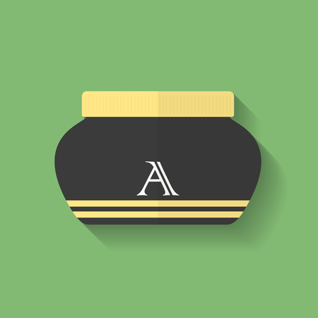 Cosmetic cream icon. Flat styleのイラスト素材