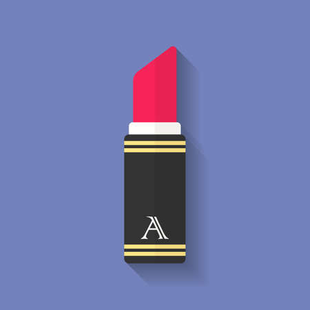 Lipstick icon. Flat styleのイラスト素材