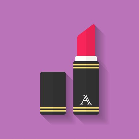 Lipstick icon. Flat styleのイラスト素材
