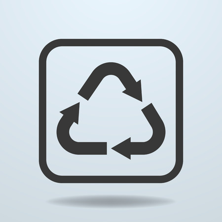 Icon of Recycle sign, symbolのイラスト素材
