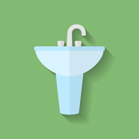 Icon of Sink. Flat styleのイラスト素材
