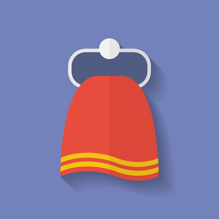 Icon of Towel. Flat styleのイラスト素材