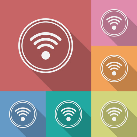 WiFi iconのイラスト素材