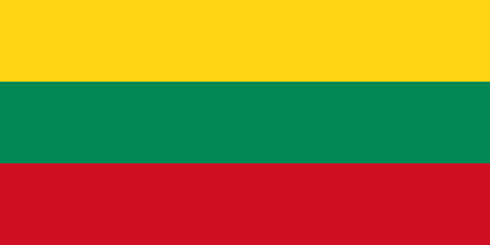 Flag of Lithuaniaのイラスト素材
