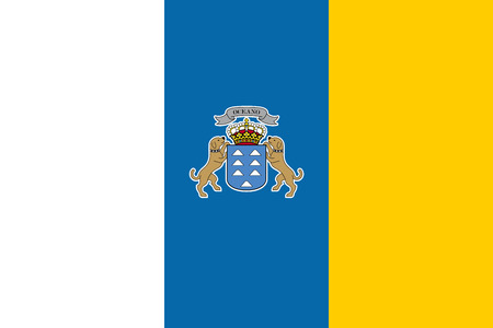 Flag of Canary Islandsのイラスト素材