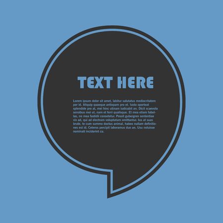 Icon of Quotation. Speech Bubble template with quote sign, symbolのイラスト素材