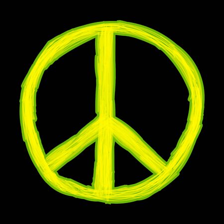 Peace sign. Hippie symbol of peace. Vector illustration eps 10の写真素材