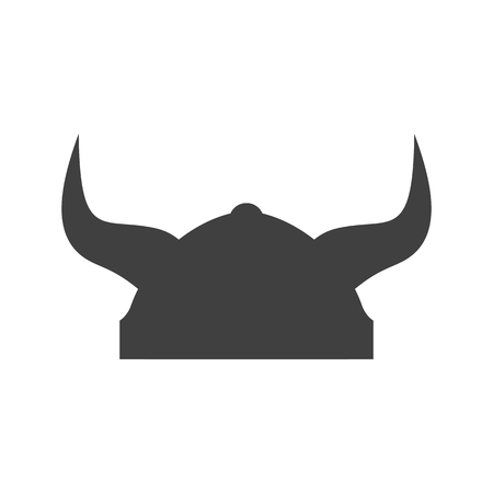 Helmet with horns icon. Logo template of Helmet. Helmet symbol signの写真素材