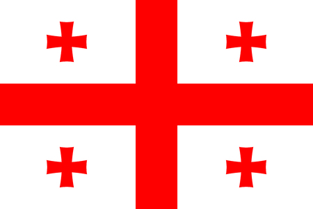 Flag of Georgia. Vector illustration eps 10の写真素材