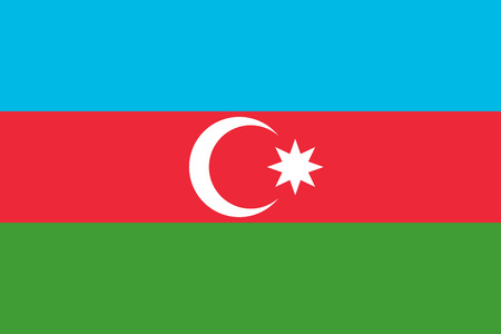 Flag of Azerbaijan. Vector illustration eps 10のイラスト素材