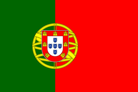 Flag of Portugal National symbol. Vector illustrationのイラスト素材