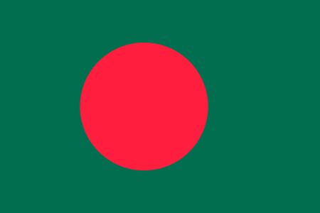 Flag of Bangladesh National symbol. Vector illustrationのイラスト素材